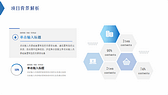 写字楼建筑背景蓝色项目汇报总结PPT模板-第3张图