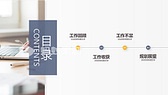 极简蓝黄商务办公风工作汇报PPT模板-第2张图