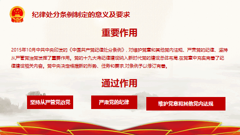 2019年新修订中国共产党纪律处分条例PPT 相册第4张图 