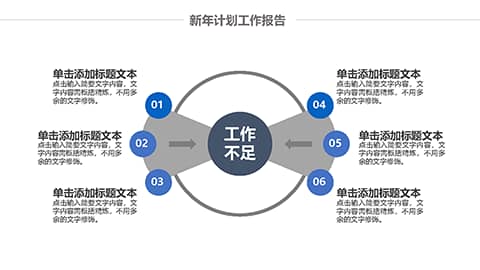 精美蓝色工作总结新年计划PPT模板 相册第30张图 