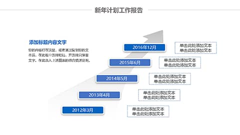 精美蓝色工作总结新年计划PPT模板 相册第13张图 