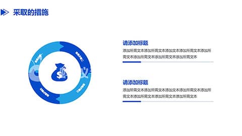 简约商务几何图形背景项目复盘报告PPT模板 相册第17张图 