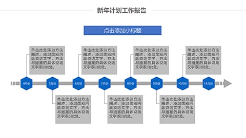 精美蓝色工作总结新年计划PPT模板 相册第6张图 