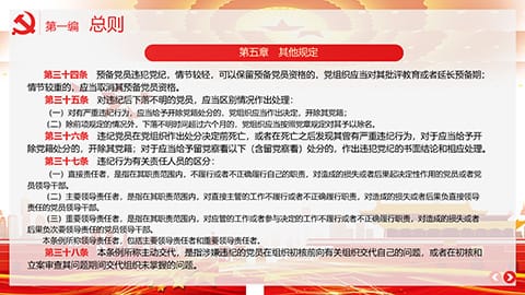 中国共产党纪律处分条例PPT模板 相册第13张图 