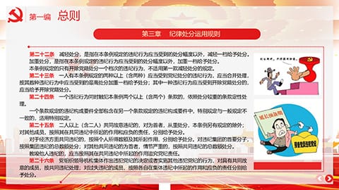 中国共产党纪律处分条例PPT模板 相册第10张图 