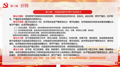 中国共产党纪律处分条例PPT模板 相册第24张图 