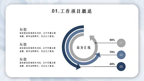 蓝色创意微立体背景商业计划书述职报告PPT模板 相册第6张图 