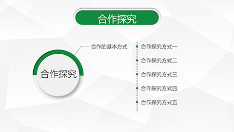 绿色简约线条图文信息化教学说课PPT模板 相册第15张图 