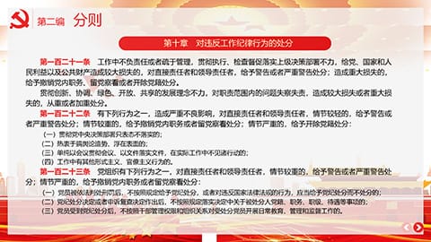 中国共产党纪律处分条例PPT模板 相册第36张图 