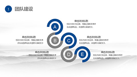 蓝色大气团队建设和管理PPT模板 相册第5张图 