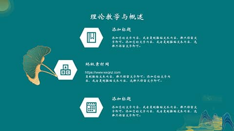 绿色国潮风学术开题报告毕业答辩PPT模板 相册第3张图 