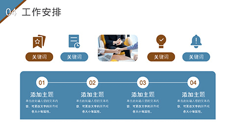 毛玻璃风格年终述职报告PPT模板 相册第20张图 