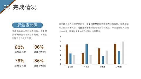 毛玻璃风格年终述职报告PPT模板 相册第17张图 